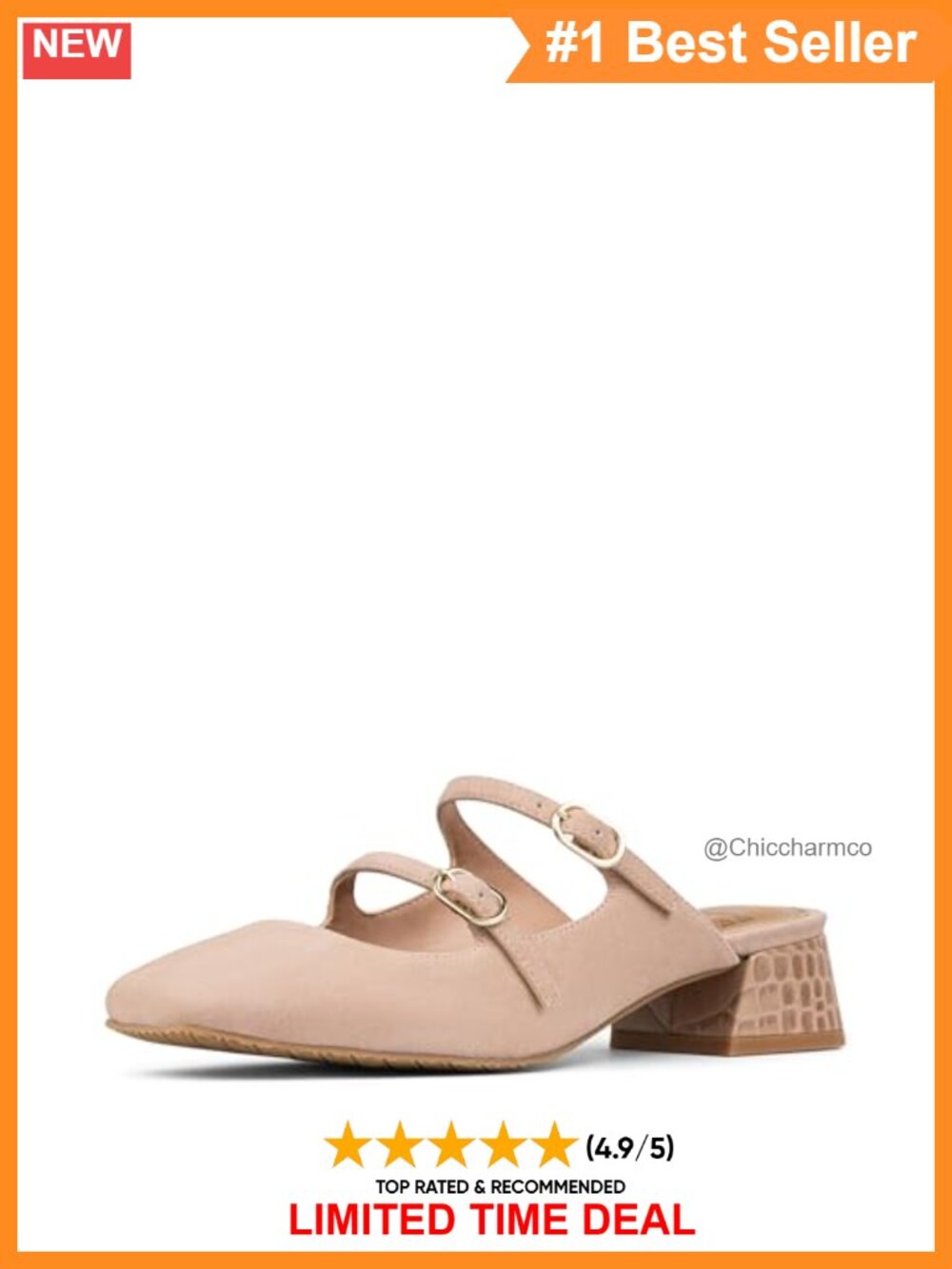Donald J Pliner Tria Mary Jane Mules Faux Suede Memory Foam